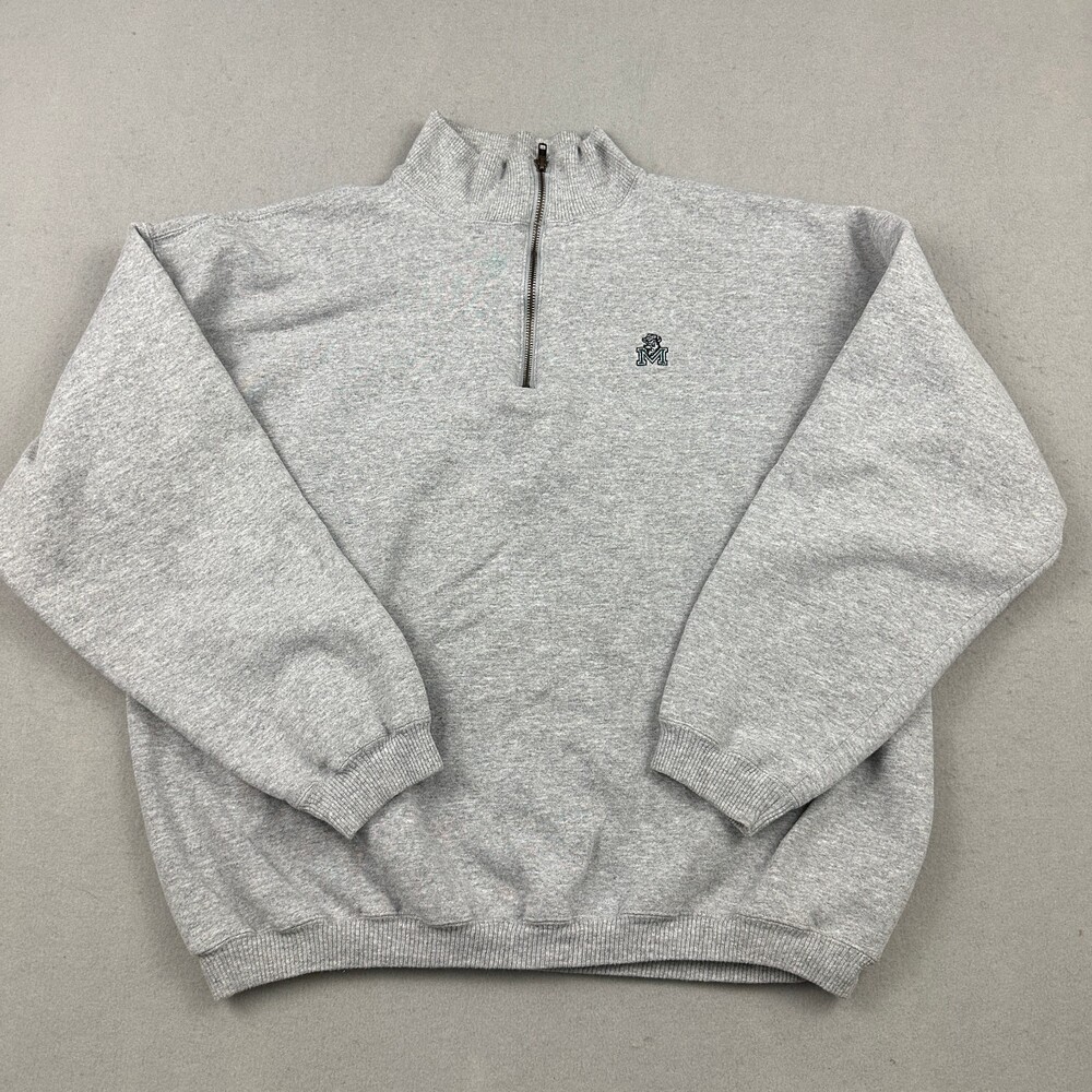 Marshall Thundering Herd Sweater Men Extra Large Gray Sweatshirt Pullover NCAA